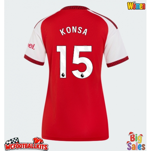 Arsenal Ezri Konsa #15 Replica Home Stadium Shirt for Women 2026-27 Short Sleeve